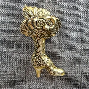 Damascene Gold Tone SPAIN  Brooch/Pin